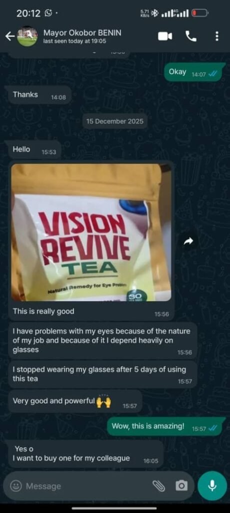 WhatsApp message from a customer